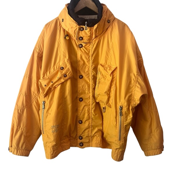 Vintage Bogner Ski Snowboard Jacket Mens Large 42 Yellow